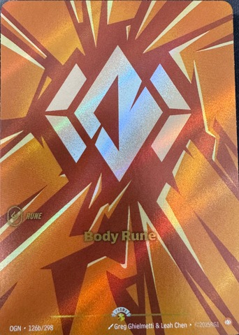 Body Rune - 126b/298 - Promo - Foil